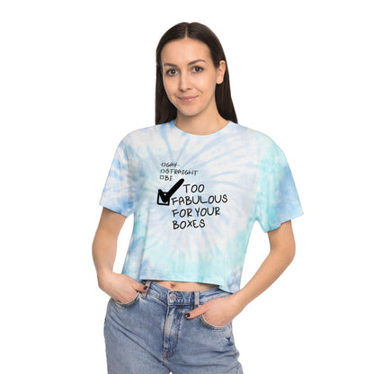 Too Fabulous Tie-Dye Crop Tee