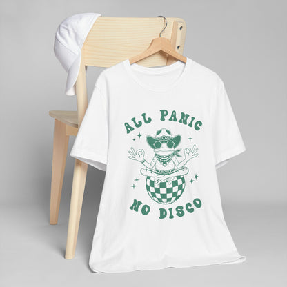 Trendy Graphic Tee for Music Lovers, All Panic No Disco T-Shirt, Unisex Casual Shirt, Retro Vibes, Festival Wear, Concert Apparel