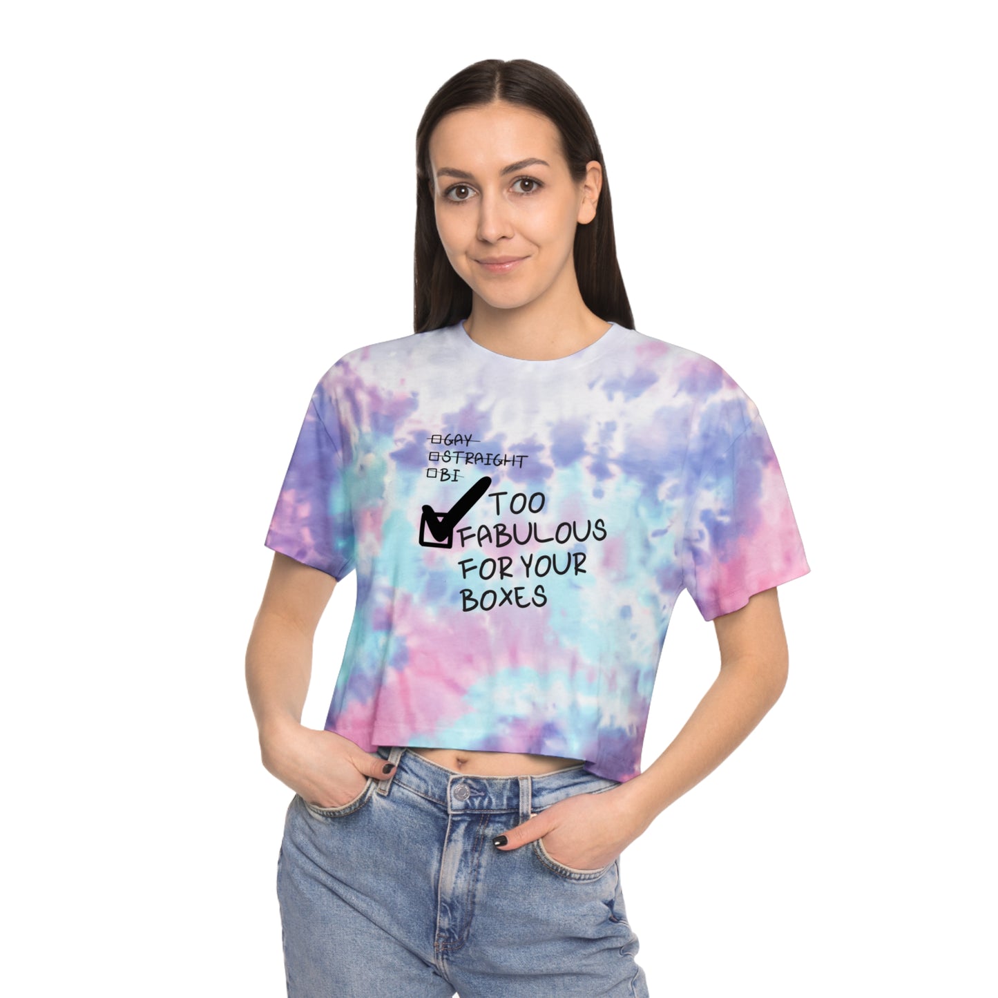 Too Fabulous Tie-Dye Crop Tee
