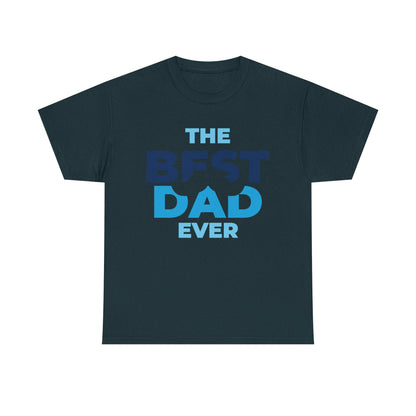 Best Dad Ever Mustache Cotton Tee