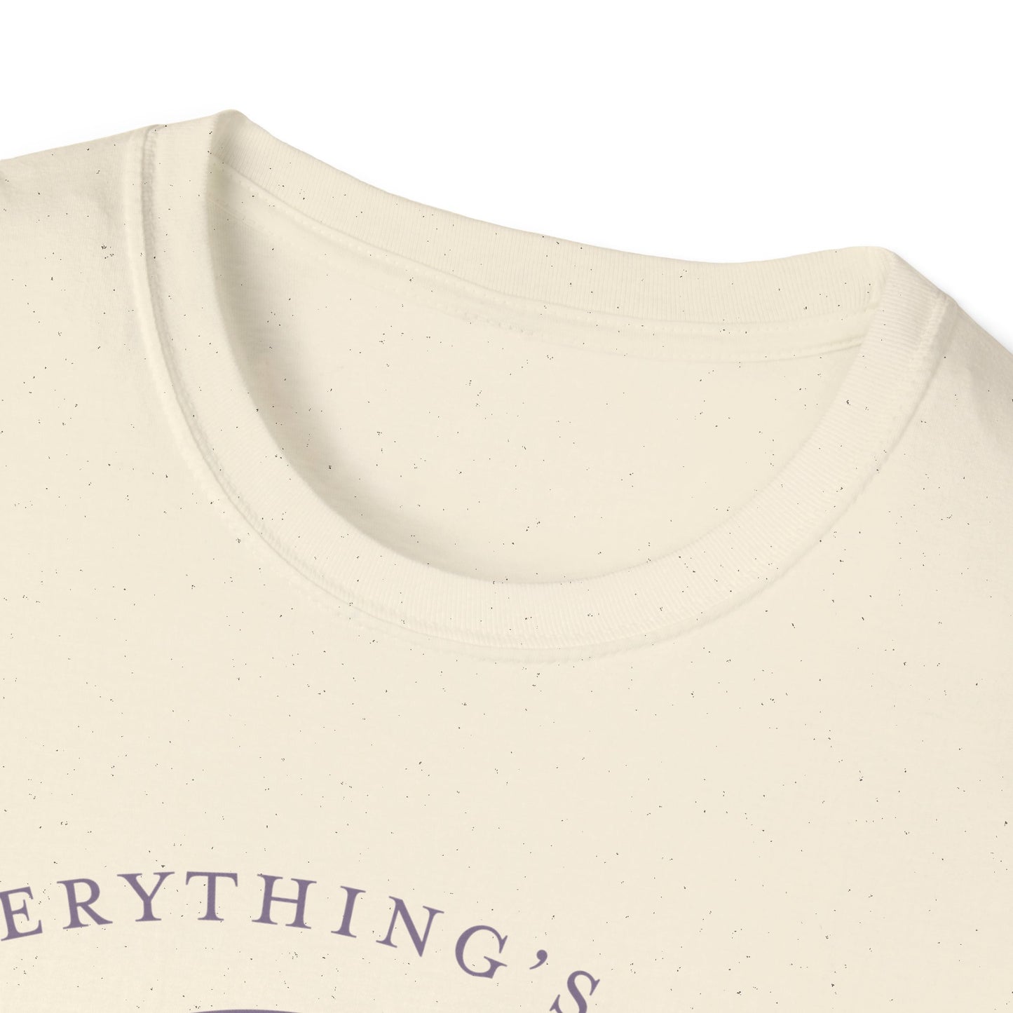 Everything's Fine Unisex T-Shirt, Casual Tee, Coffee Lover Gift, Snarky Humor Shirt, Everyday Wear, Softstyle Tee