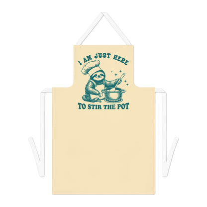 Humorous Sloth Apron for Cooking Enthusiasts,