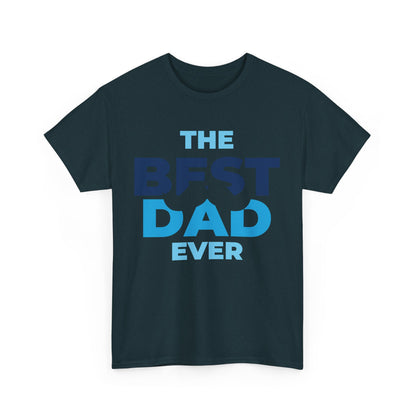 Best Dad Ever Mustache Cotton Tee