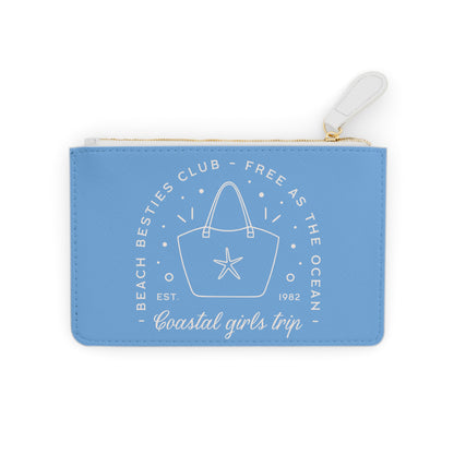 Personalized Coastal Girls Mini Clutch Bag