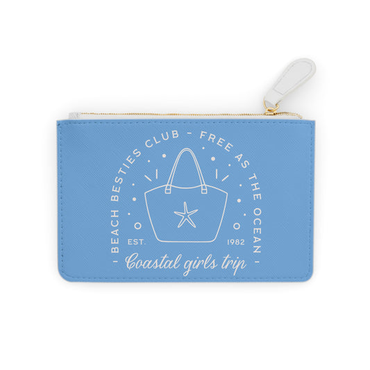 Personalized Coastal Girls Mini Clutch Bag