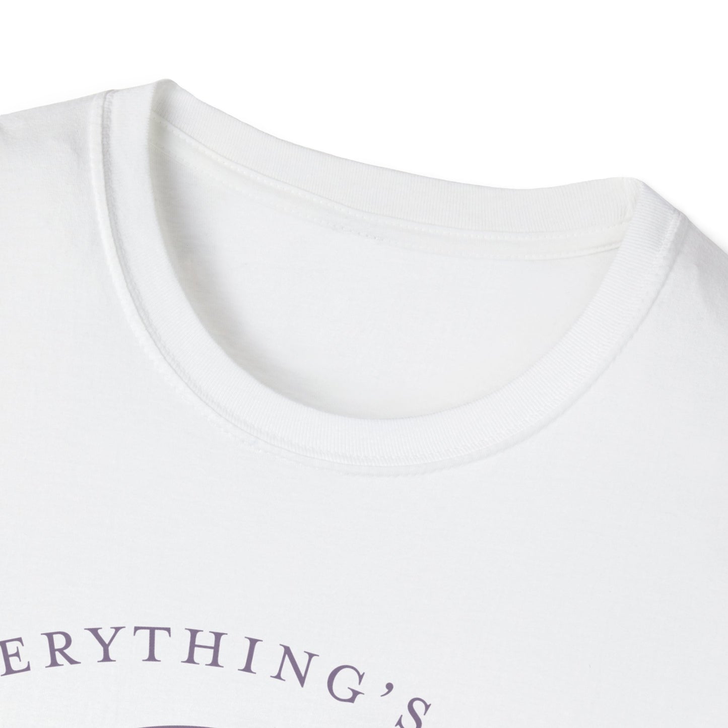 Everything's Fine Unisex T-Shirt, Casual Tee, Coffee Lover Gift, Snarky Humor Shirt, Everyday Wear, Softstyle Tee