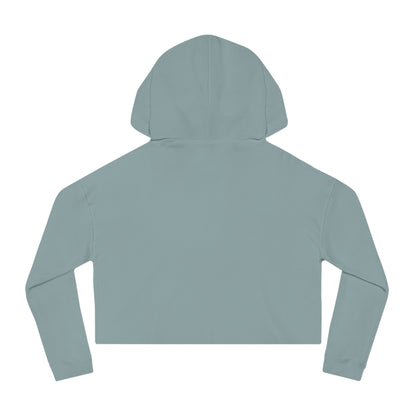 Cropped Hooded Sweatshirt with 'Burn Book Victim' Design
