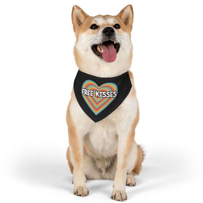 Free Kisses Pet Bandana