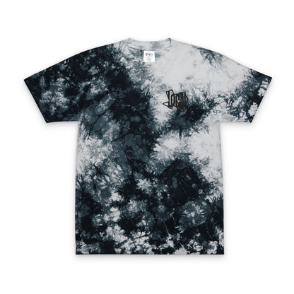 Urban Oversized Tie-Dye T-Shirt with Embroidery