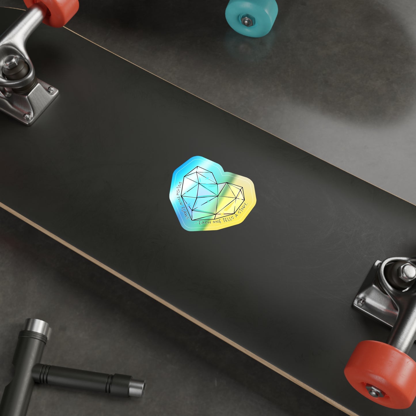 Holographic Heart Stickers
