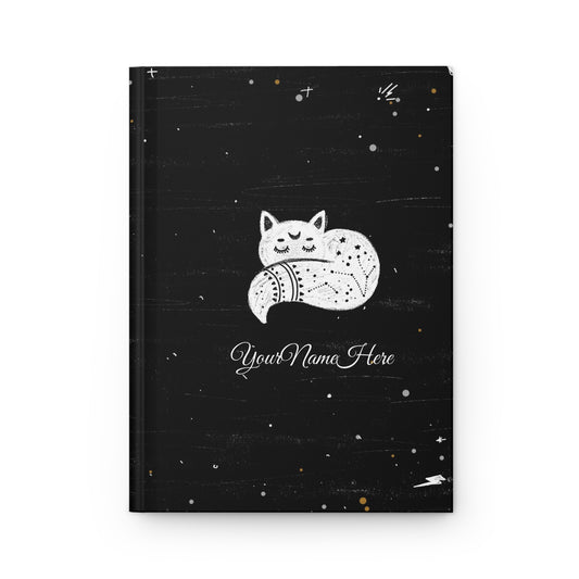 Starry Fox Personalized Notebook