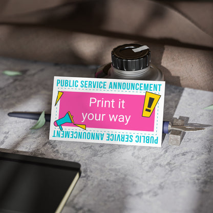 Customize your own PSA Cards