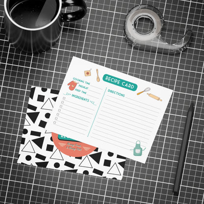 Vintage Retro Recipe Card