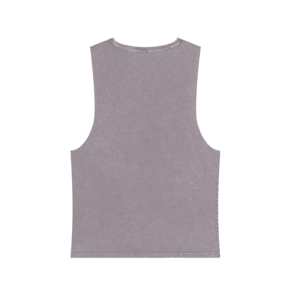 Unisex Stonewash Dog Dad Tank Top