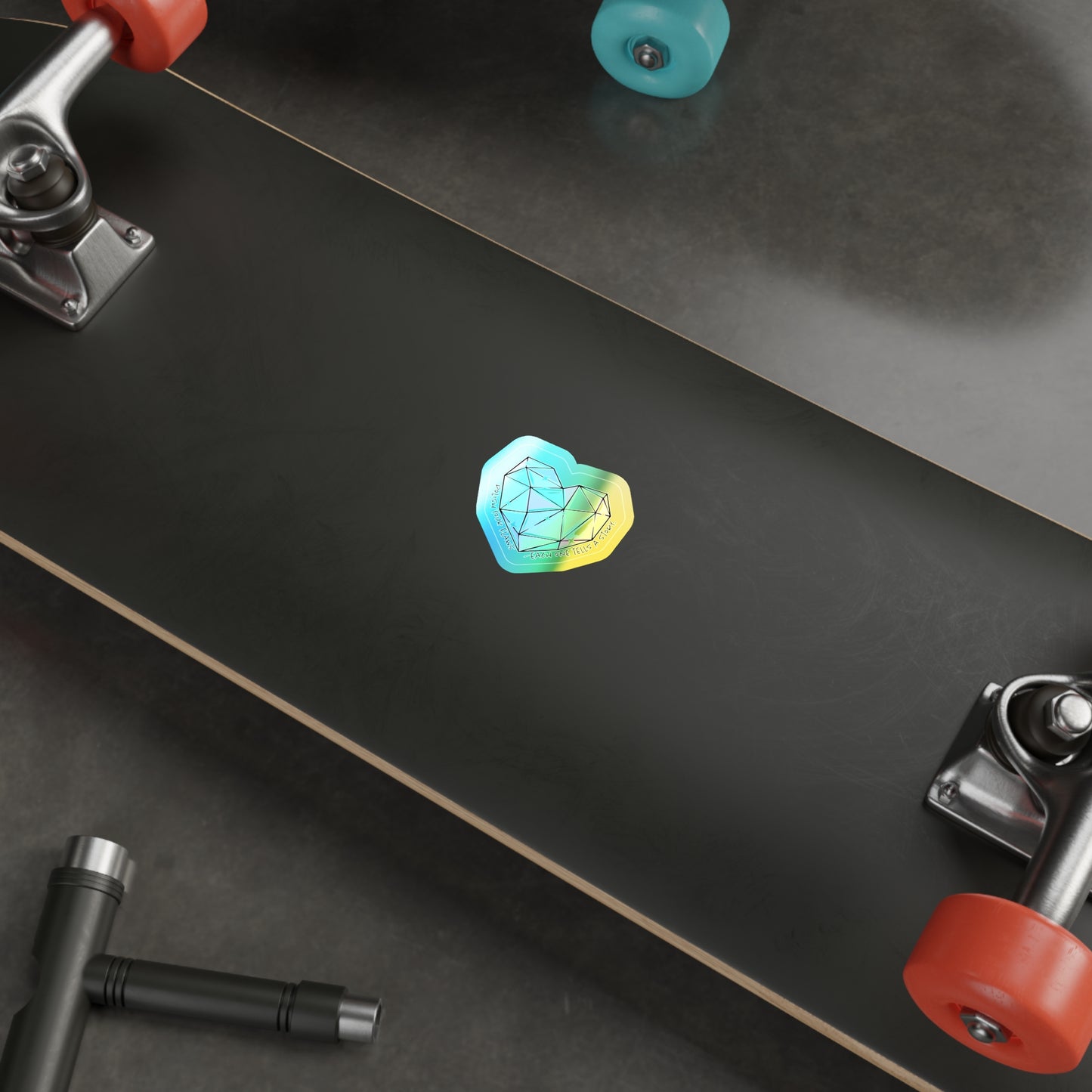 Holographic Heart Stickers