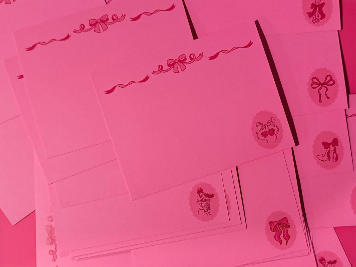 Assorted Coquette Notecard Set of 25