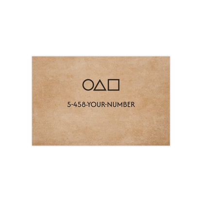 Squid Game Calling Card