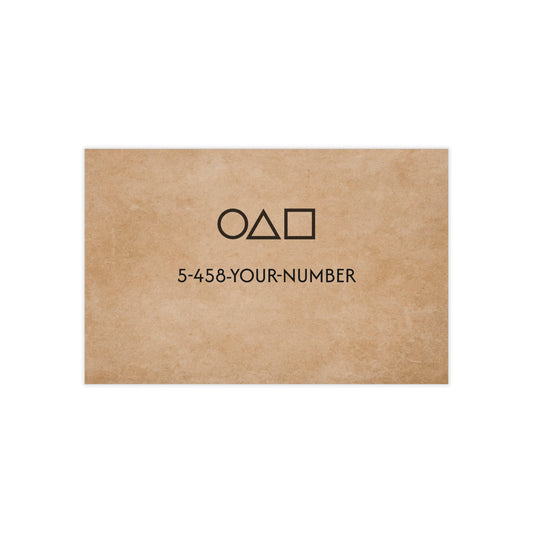 Squid Game Calling Card
