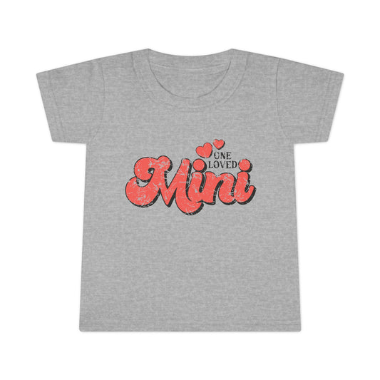 Cute Toddler T-Shirt - 'One Loved Mini' Playful Tee