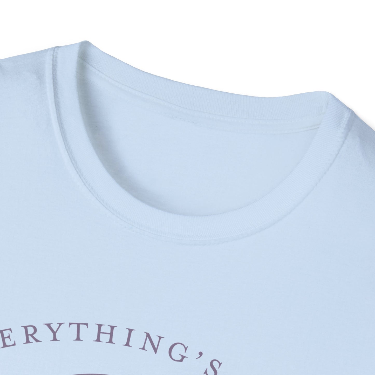 Everything's Fine Unisex T-Shirt, Casual Tee, Coffee Lover Gift, Snarky Humor Shirt, Everyday Wear, Softstyle Tee