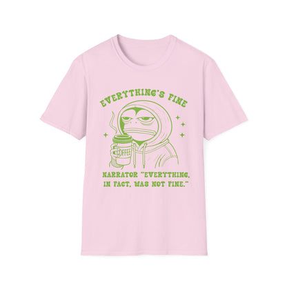Comfy Humorous T-Shirt, Perfect for Coffee Lovers, Relaxed Vibes, Ideal for Gifting, Unisex Tee for Everyday Wear