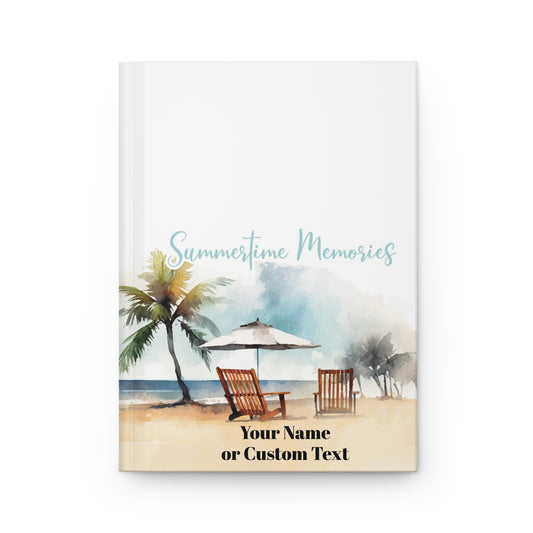 Summertime Memories  Personalized Hardcover Journal