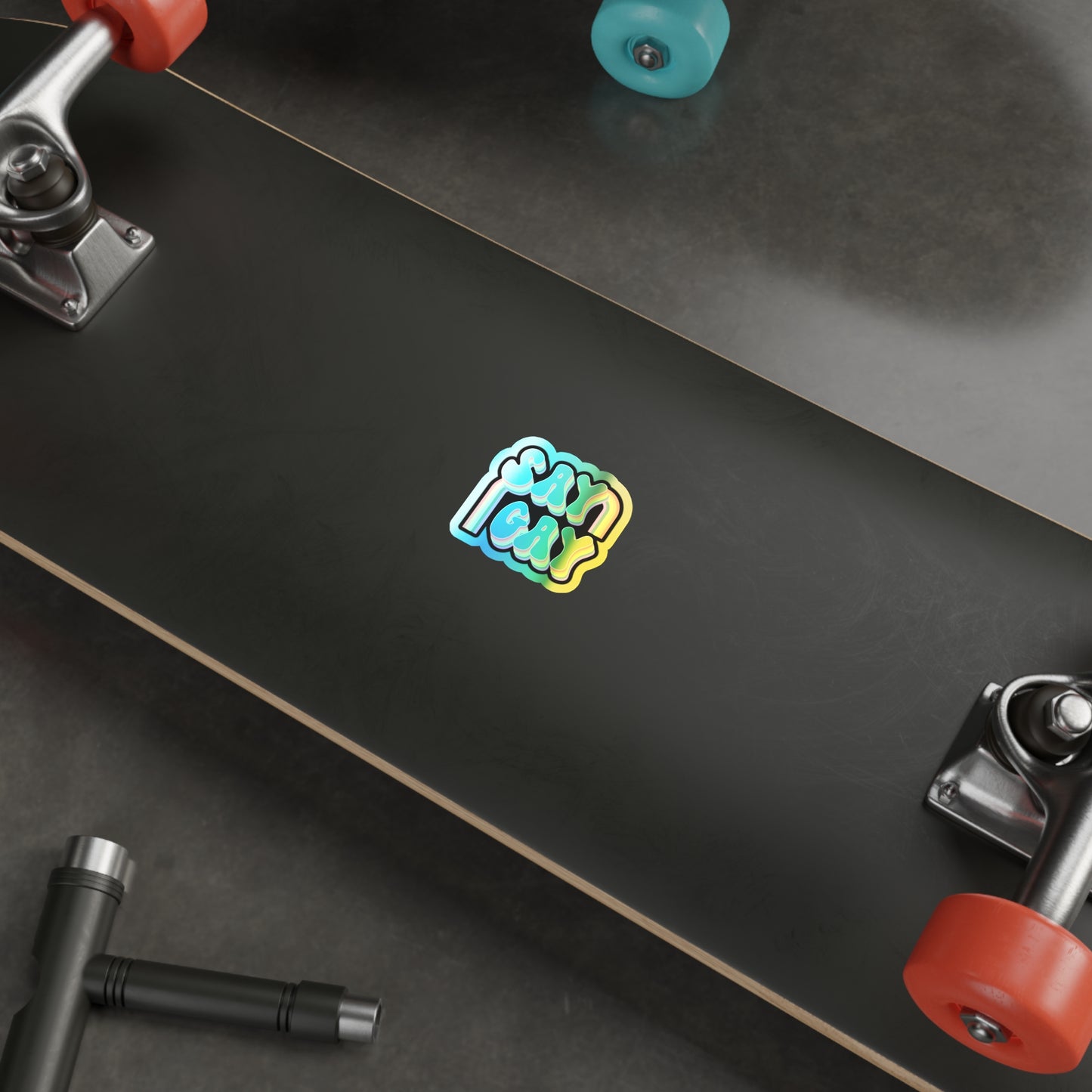 Catchy Holographic Die-Cut Stickers