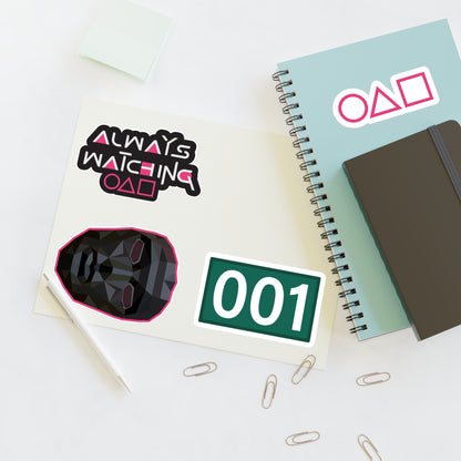 Unique Sticker Sheets Inspired by Squid Games