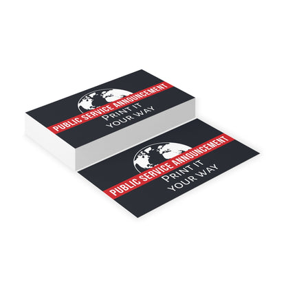 Customizable PSA Handout Cards
