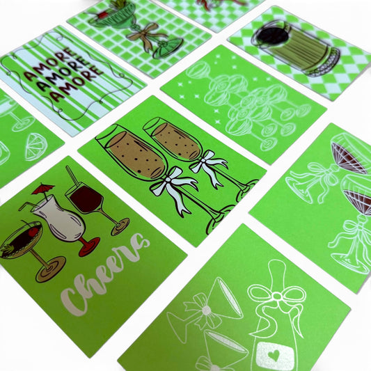 Cheers Edition Gift Tags – Cocktail Mini Cards