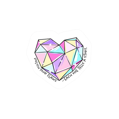 Colorful Heart Vinyl Decals