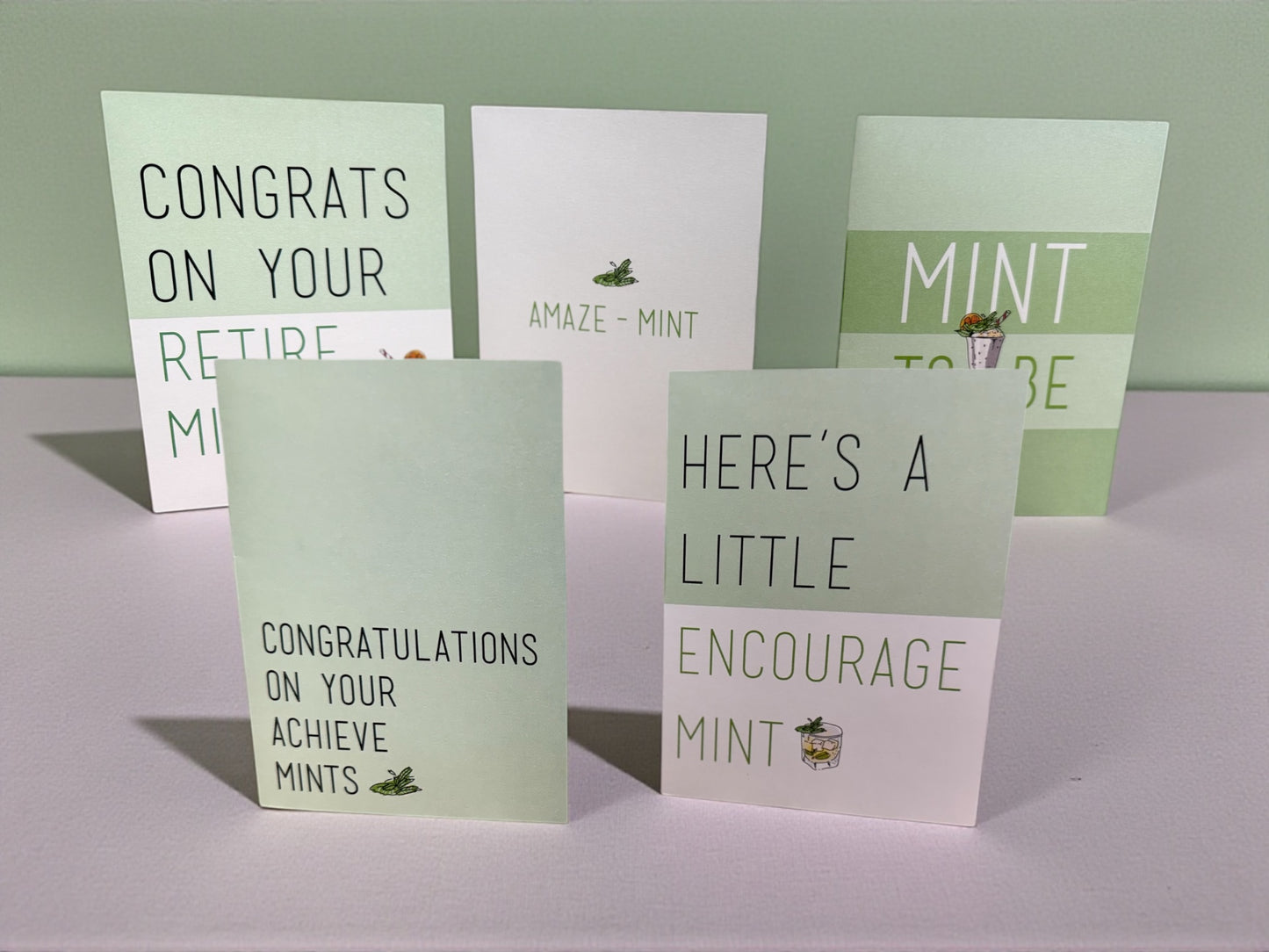 “Mint to Be” Greeting Card Set