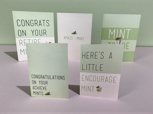 “Mint to Be” Greeting Card Set