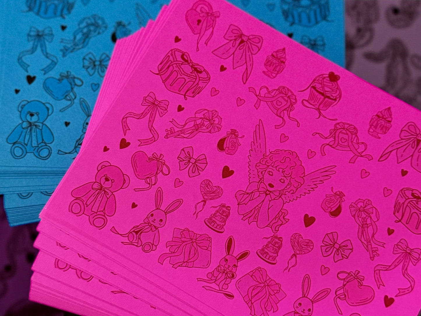 Coquette Collage Cards