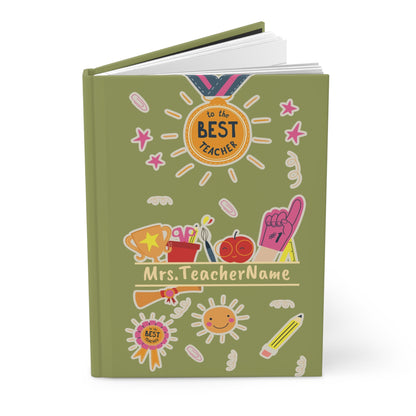 Teacher Appreciation Hardcover Journal