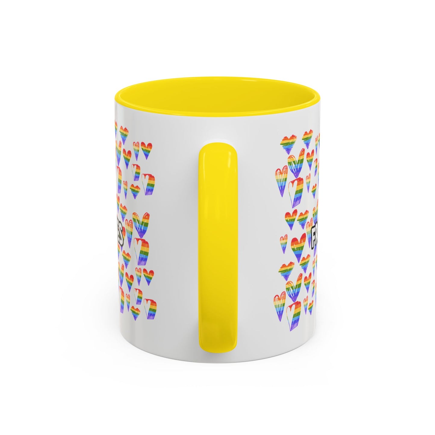 Colorful Free Kisses Coffee Mug