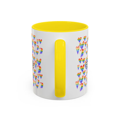Colorful Free Kisses Coffee Mug