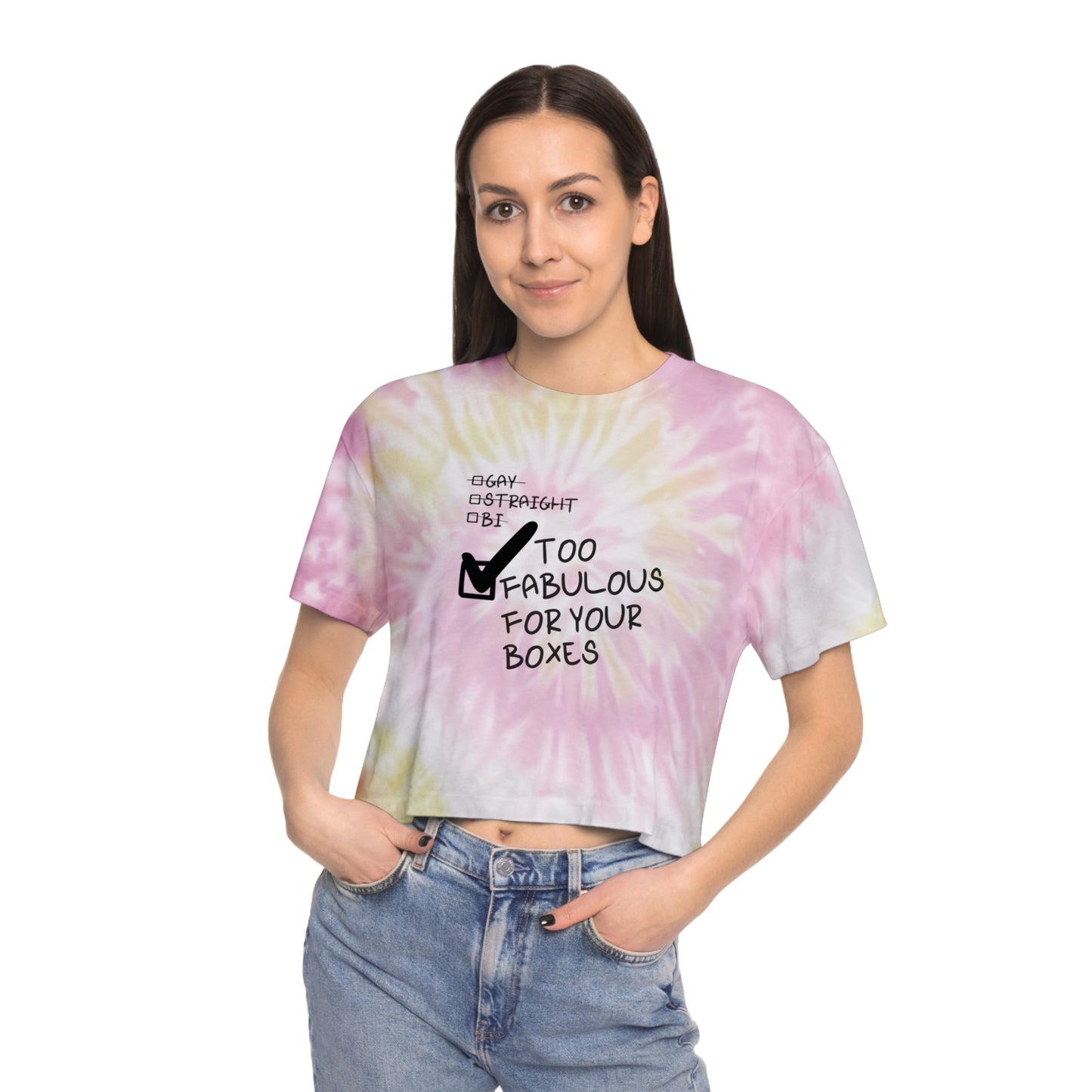 Too Fabulous Tie-Dye Crop Tee