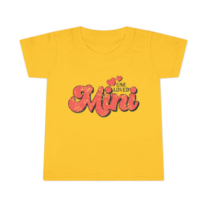 Cute Toddler T-Shirt - 'One Loved Mini' Playful Tee