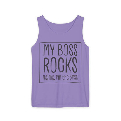 Boss's Day Unisex Garment-Dyed Tank Top