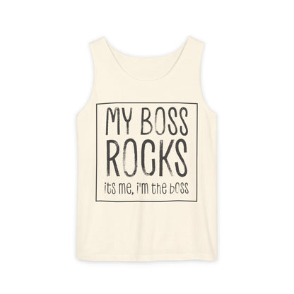 Boss's Day Unisex Garment-Dyed Tank Top