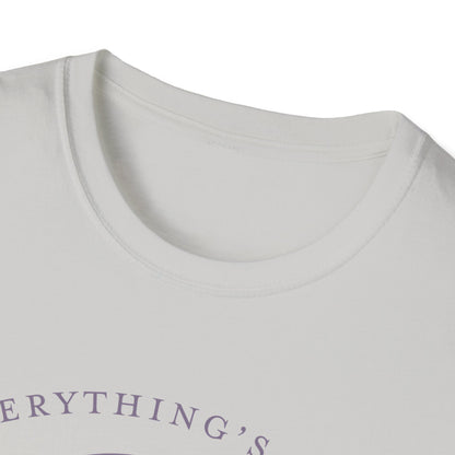 Everything's Fine Unisex T-Shirt, Casual Tee, Coffee Lover Gift, Snarky Humor Shirt, Everyday Wear, Softstyle Tee
