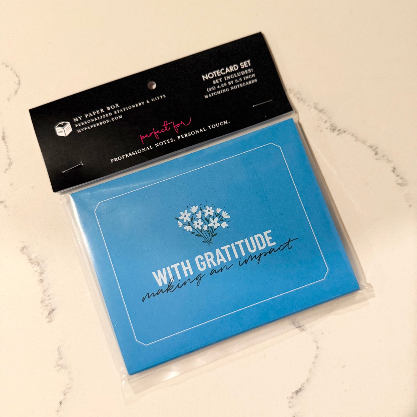 With Gratitude Notecard Set