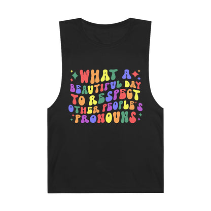 Colorful Pronoun Affirmation Tank Top