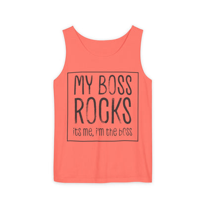 Boss's Day Unisex Garment-Dyed Tank Top