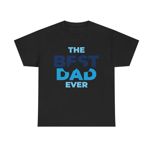 Best Dad Ever Mustache Cotton Tee