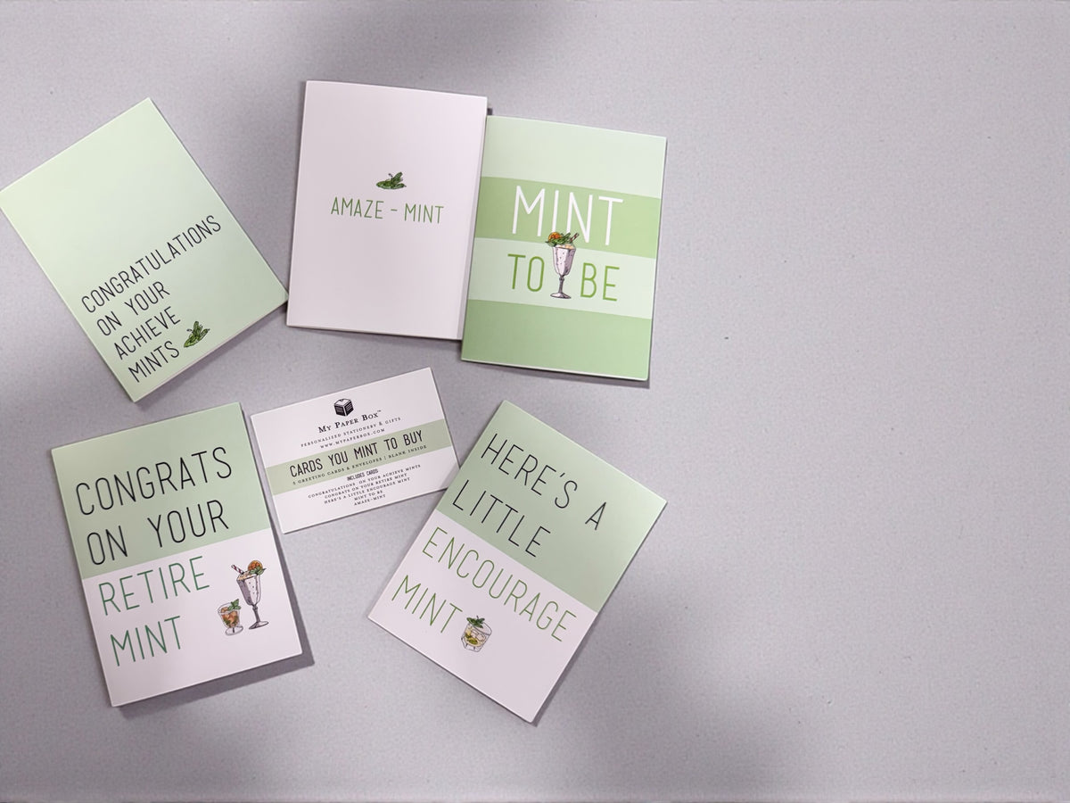 “Mint to Be” Greeting Card Set