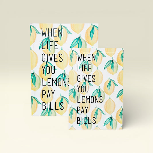 "When Life Gives you Lemons" Journal + pocket journal