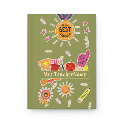 Teacher Appreciation Hardcover Journal