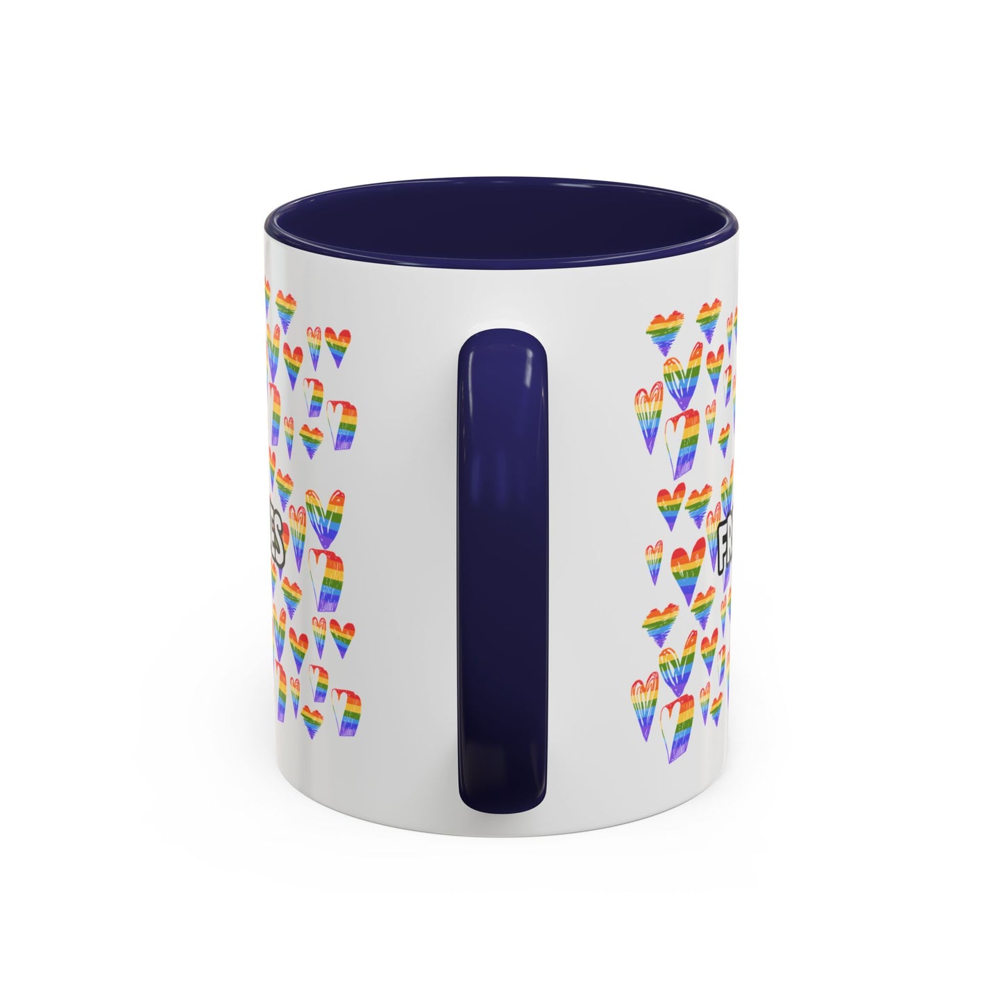Colorful Free Kisses Coffee Mug